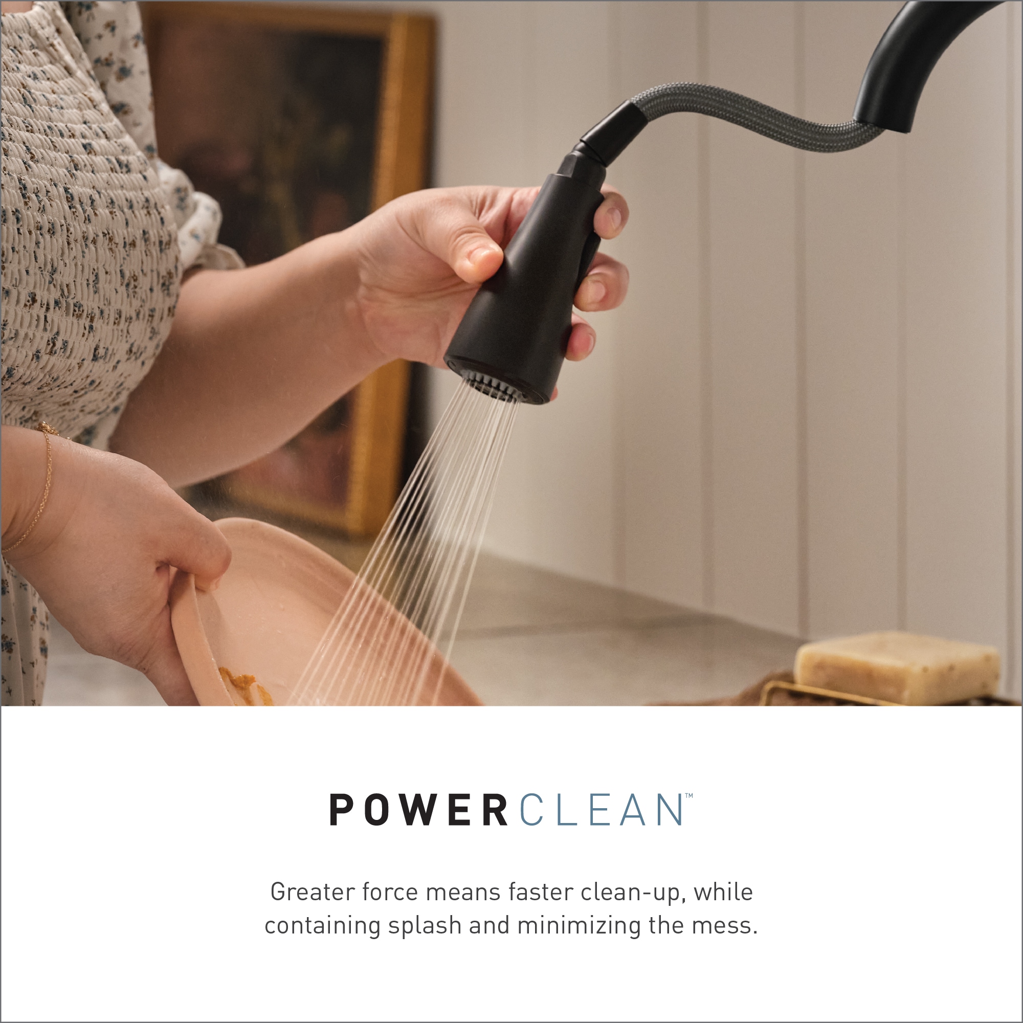 Moen Edwyn Spot Resist Stainless Single Handle Deck-mount Pull-down Kitchen Faucet with Sprayer ( Deck Plate Included ) (Soap Dispenser Included)