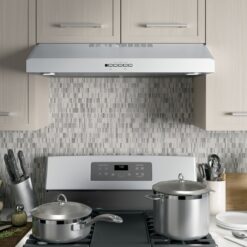 GE 30 inch Convertible 310-CFM Stainless Steel Under Cabinet Range Hood