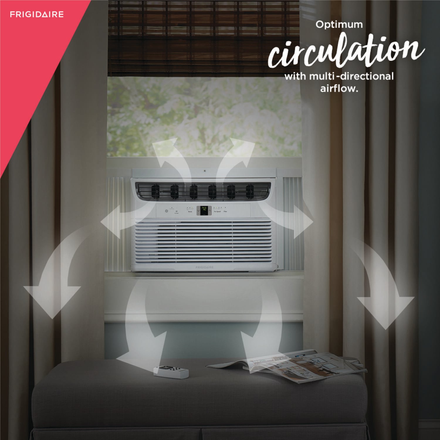 Frigidaire 350-sq ft Window Air Conditioner with Remote ( 115-Volt , 8000-BTU )