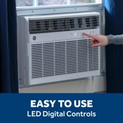 GE 1000-sq ft Window Air Conditioner with Heater with Remote ( 240-Volt , 18300-BTU ) Wi-Fi enabled