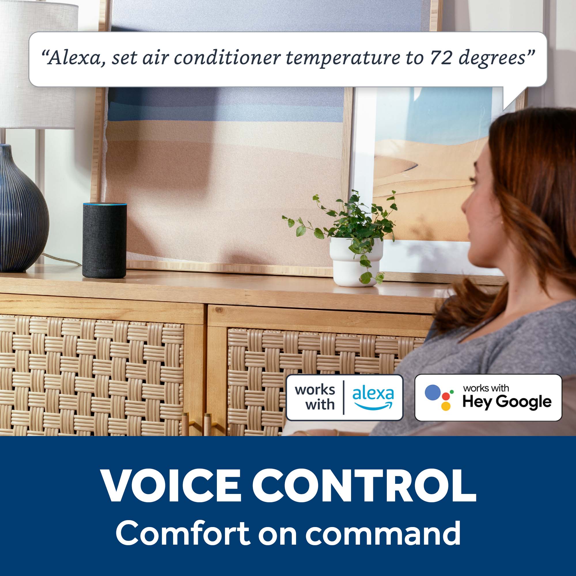 GE 550-sq ft Window Air Conditioner with Heater with Remote ( 240-Volt , 12200-BTU ) Wi-Fi enabled