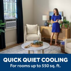 GE 550-sq ft Window Air Conditioner with Heater with Remote ( 240-Volt , 12200-BTU ) Wi-Fi enabled