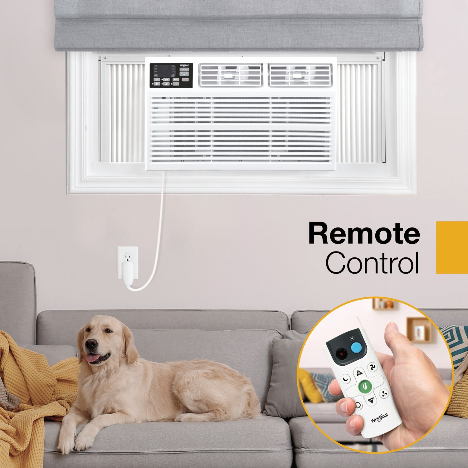 Whirlpool 700-sq ft Window Air Conditioner with Remote ( 115-Volt , 15000-BTU )