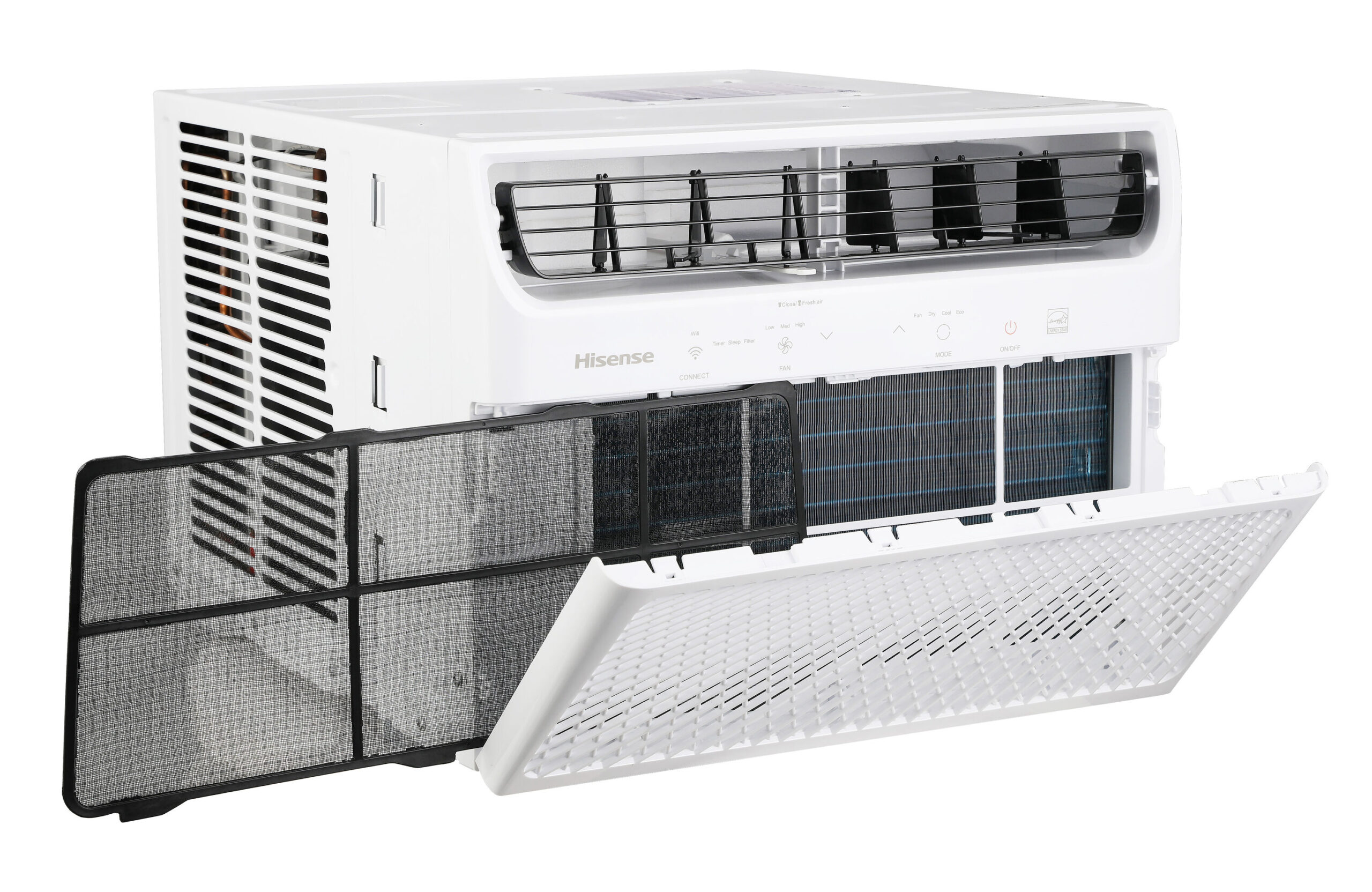 Hisense 700-sq ft Window Air Conditioner with Remote ( 115-Volt , 14000-BTU ) Wi-Fi enabled