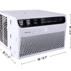 Hisense 700-sq ft Window Air Conditioner with Remote ( 115-Volt , 14000-BTU ) Wi-Fi enabled