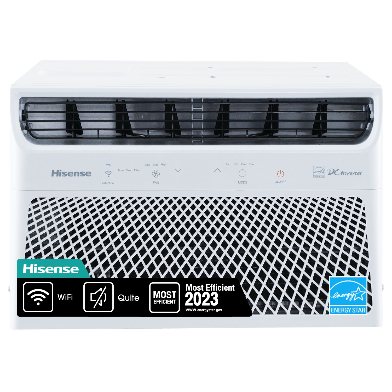 Hisense 350-sq ft Window Air Conditioner with Remote ( 115-Volt , 8000-BTU ) ENERGY STAR Certified Wi-Fi enabled