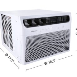 Hisense 550-sq ft Window Air Conditioner with Remote ( 115-Volt , 12000-BTU ) Wi-Fi enabled