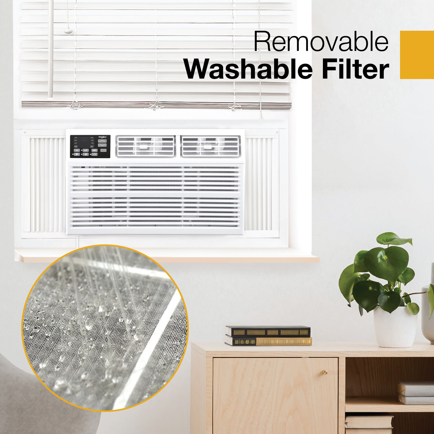 Whirlpool 550-sq ft Window Air Conditioner with Remote ( 115-Volt , 12000-BTU )