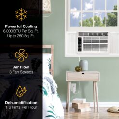 Whirlpool 250-sq ft Window Air Conditioner with Remote ( 115-Volt , 6000-BTU )