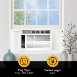 Whirlpool 250-sq ft Window Air Conditioner with Remote ( 115-Volt , 6000-BTU )
