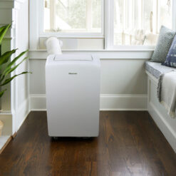 Hisense 7000 BTU DOE ( 115-Volts ) White Vented Wi-Fi enabled Portable Air Conditioner Remote Control Included Cools 299-Sq. Feet