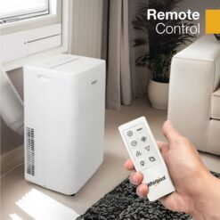 Whirlpool 10,000 BTU SACC 115-Volts ) White Vented Portable Air Conditioner with Heater Remote Control Included Cools 700-Sq. Feet