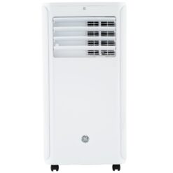 GE 6100 BTU DOE ( 115-Volt ) White Vented Portable Air Conditioner Remote Control Included Cools 250-sq ft