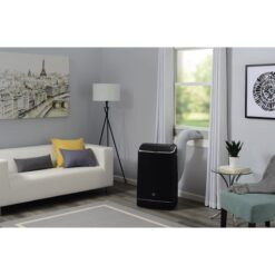 GE 10000 BTU DOE ( 115-Volts ) Black Vented Wi-Fi enabled Portable Air Conditioner with Heater Remote Control Included Cools 450-Sq. Feet