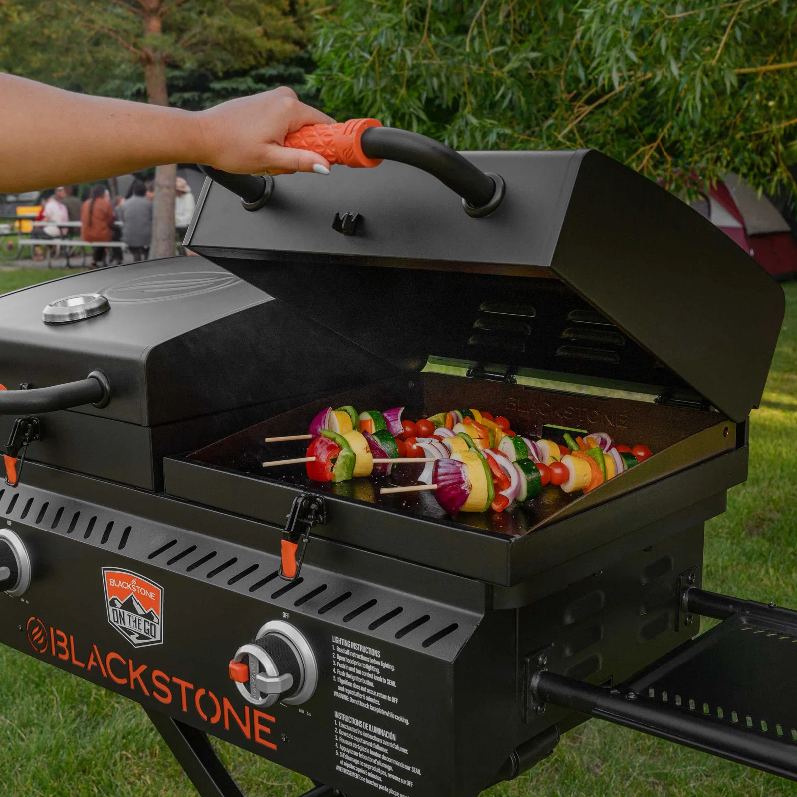 Blackstone 17" On The Go Tailgater Grill & Griddle Combo