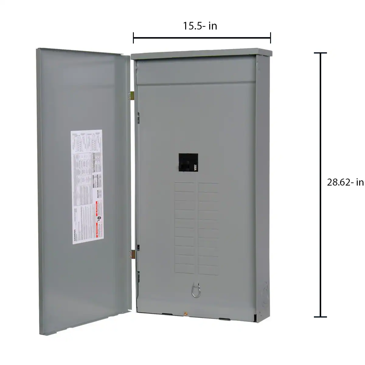 Siemens SN 200 -Amp 20 -Spaces 40 -Circuit Outdoor Main breaker Plug-On Neutral Load Center
