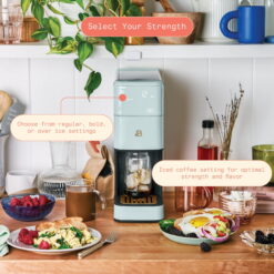 Beautiful Perfect Grind Programmable Single Serve Coffee Maker, Hydrangea by Drew Barrymore