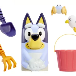 Little Tikes Bluey Beach Day Sandbox with 6 Accessories, Outdoor Sand Play for Kids Ages 1-6