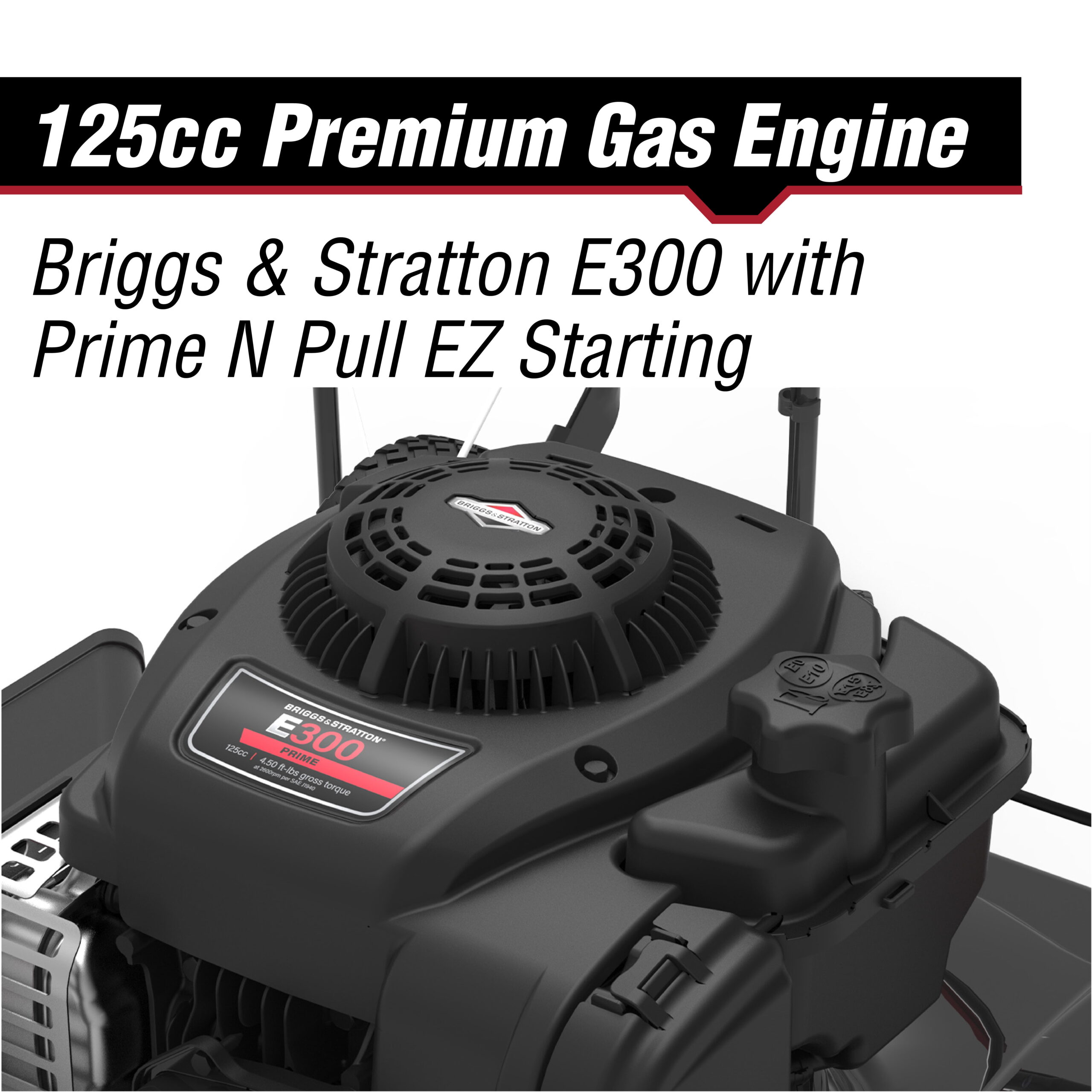 Hyper Tough 20-inch 125cc Gas Push Walk Behind Mower with Briggs & Stratton Engine