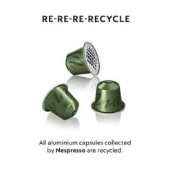 Nespresso Original Line, Buenos Aires Lungo, Light Roast Coffee, 50 Count Espresso Coffee Pods