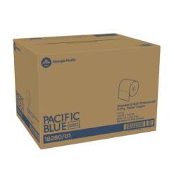 Georgia-Pacific Blue Select Standar Roll Eembossed 2-Ply Toilet Paper By GP Pro, 80 Rolls Per Case