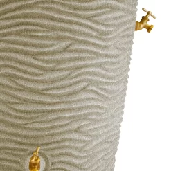 Good Ideas 50-Gallons Sandstone Plastic Rain Barrel Spigot