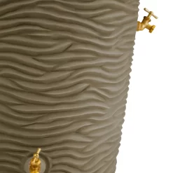 Good Ideas 50-Gallons Khaki Plastic Rain Barrel Spigot