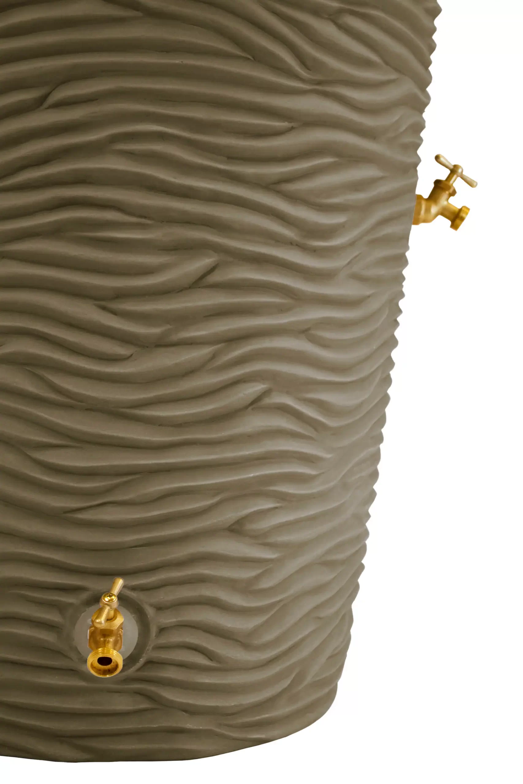 Good Ideas 50-Gallons Khaki Plastic Rain Barrel Spigot