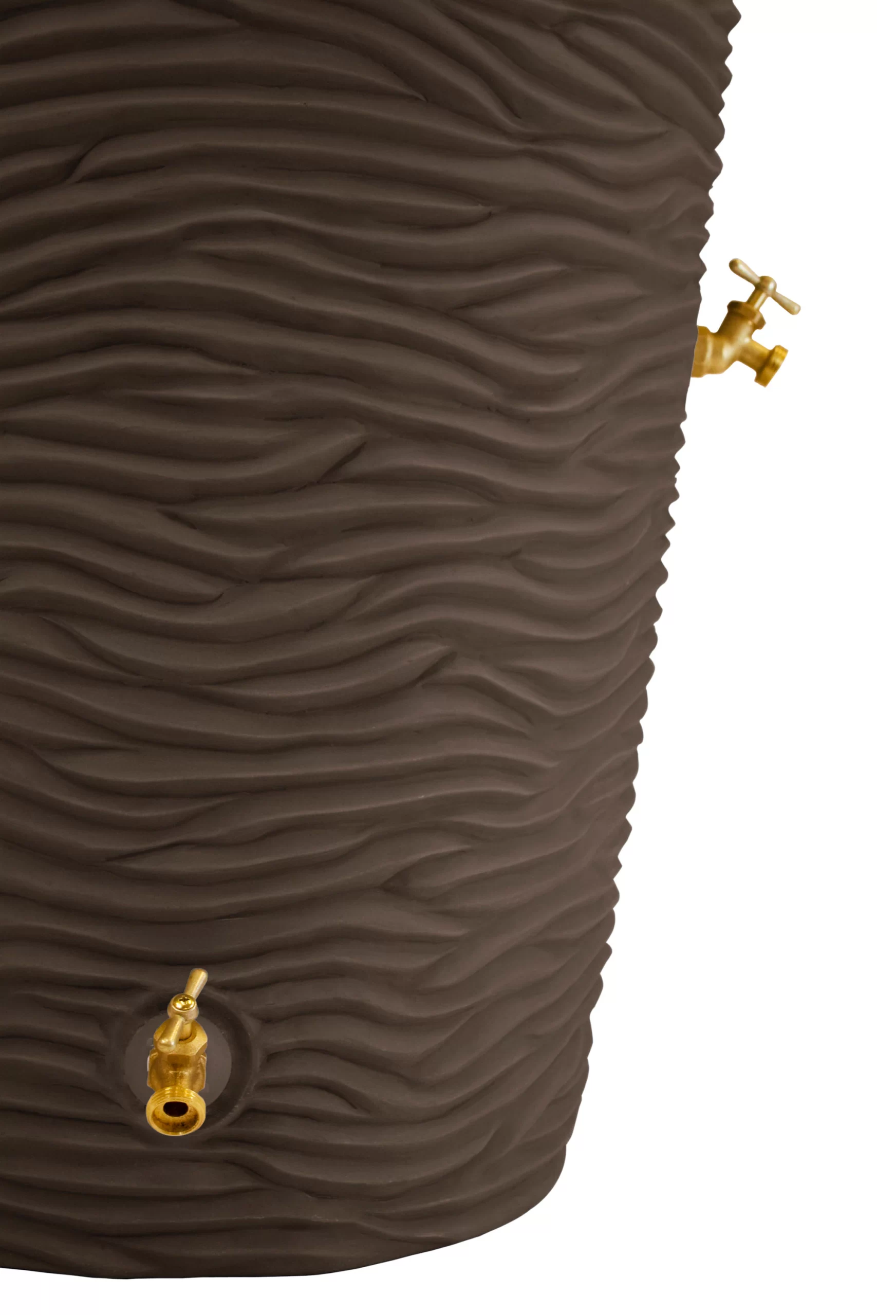 Good Ideas 50-Gallons Brown Plastic Rain Barrel Spigot