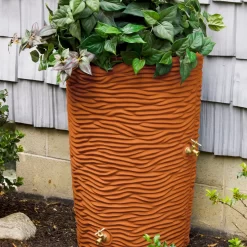 Good Ideas 50-Gallons Terra Cotta Plastic Rain Barrel Spigot