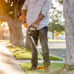 WORX Power Share 40-volt 13-in Straight Shaft Battery String Trimmer 2 Ah (Battery and Charger Included)