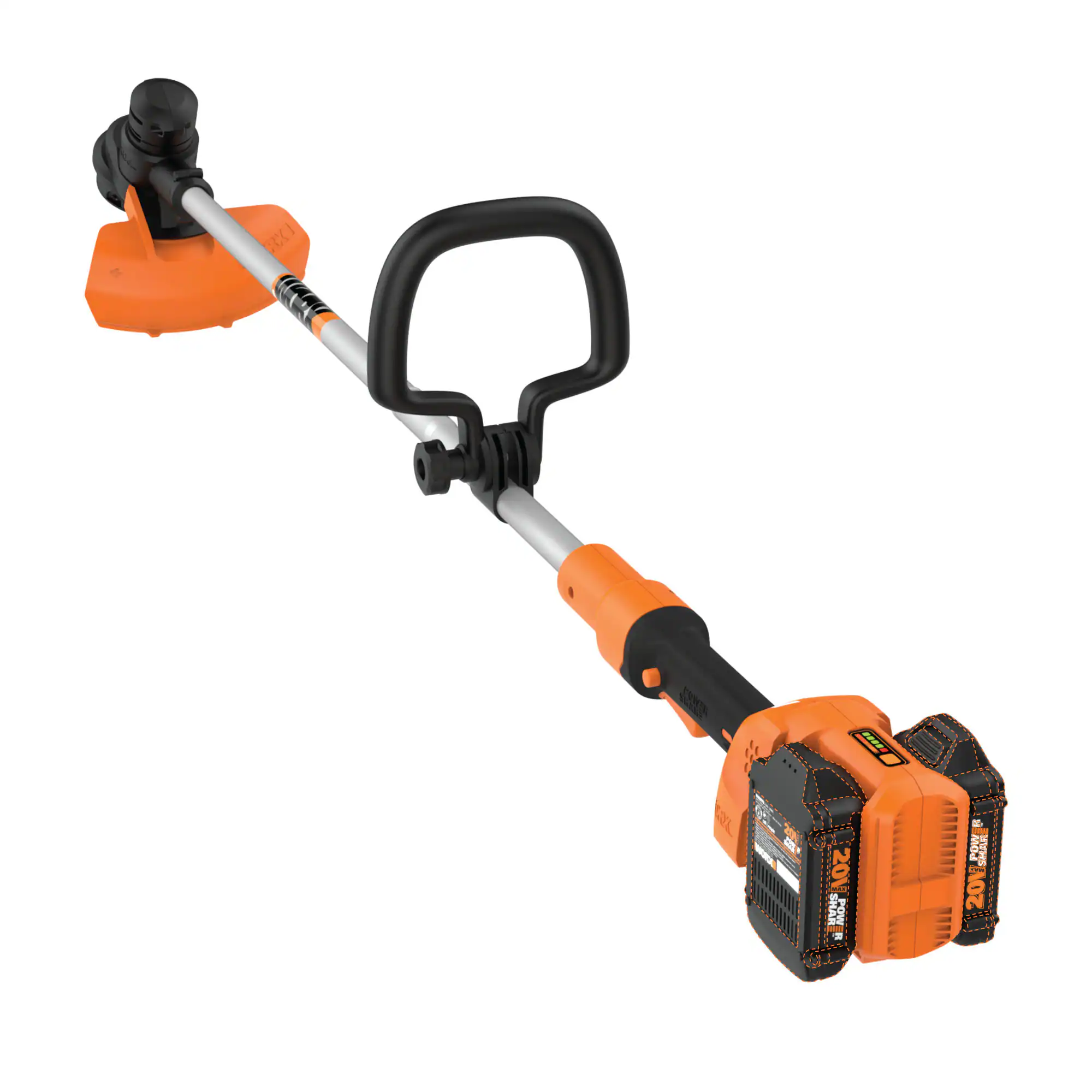 WORX Power Share 40-volt 13-in Straight Shaft Battery String Trimmer 2 Ah (Battery and Charger Included)