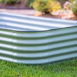 Vego Garden 42-Inches W x 78-Inches L x 17-Inches H Olive Green Metal Raised Garden Bed