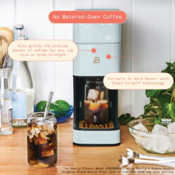 Beautiful Perfect Grind Programmable Single Serve Coffee Maker, Hydrangea by Drew Barrymore