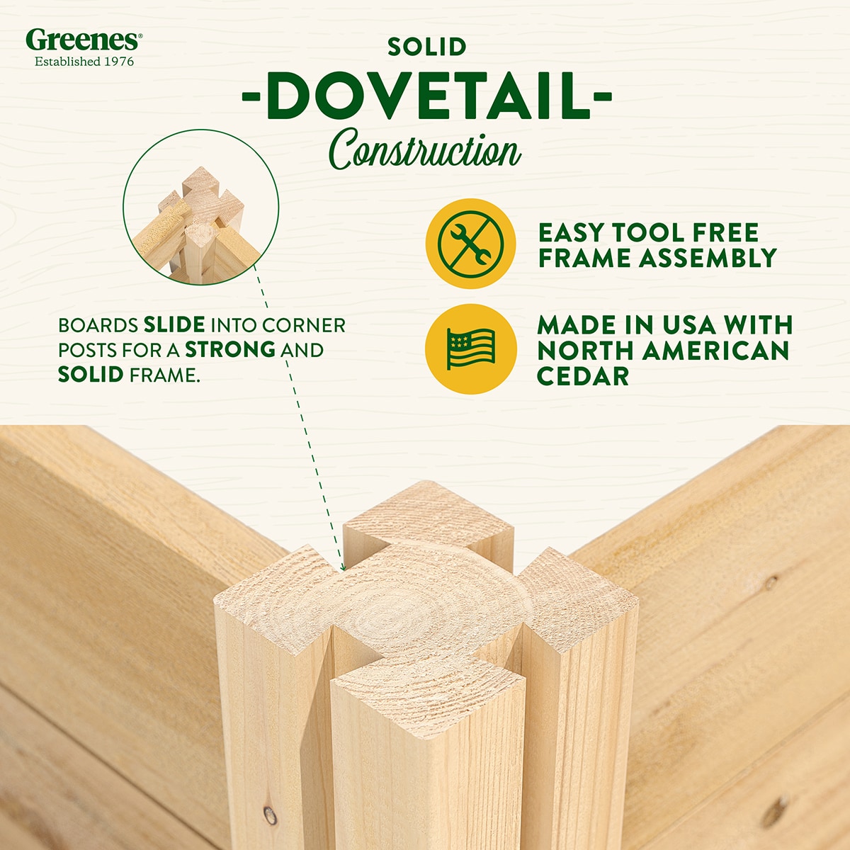Greenes Fence 48-Inches W x 96-Inches L x 14-Inches H Natural Cedar Cedar Raised Garden Bed