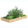 Greenes Fence 48-Inches W x 96-Inches L x 10.5-Inches H Natural Cedar Cedar Raised Garden Bed