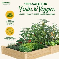 Greenes Fence 48-Inches W x 96-Inches L x 10.5-Inches H Natural Cedar Cedar Raised Garden Bed