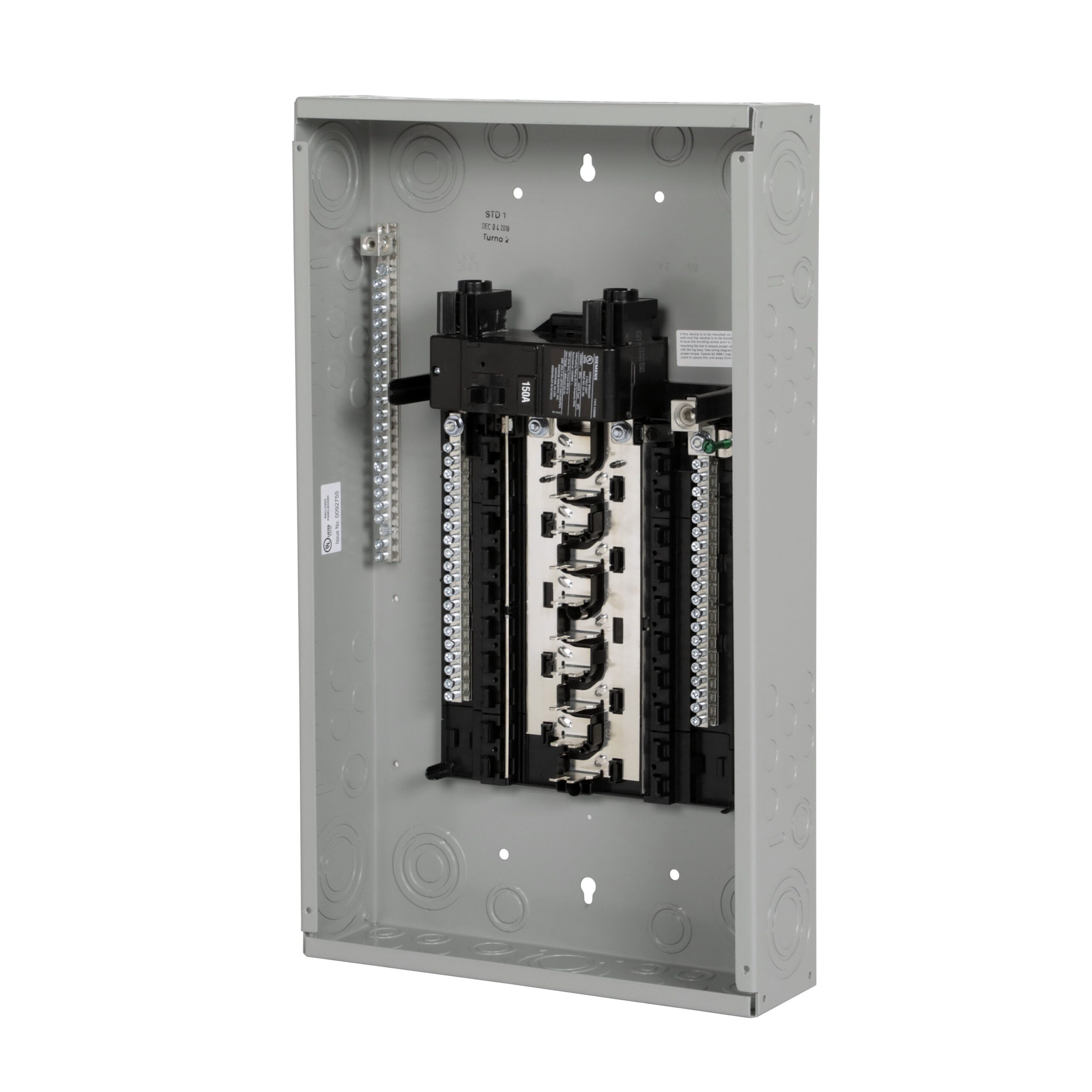 Siemens PN 150 -Amp 20 -Spaces 40 -Circuit Indoor Main breaker Plug-On Neutral Load Center