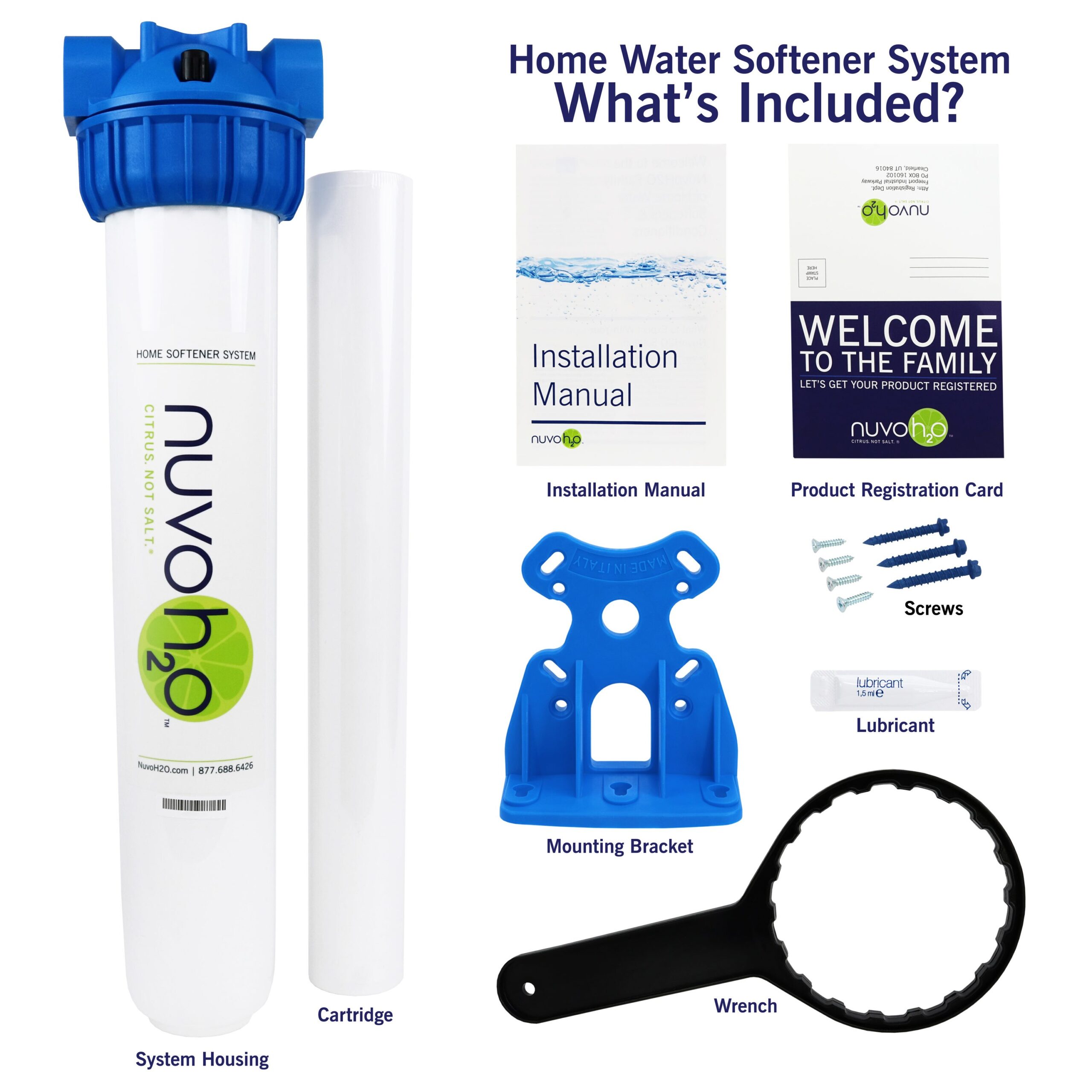 NuvoH2O Home Whole House Salt Free Eco-Friendly (Salt-Free) - Grain Water softener system