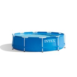 Intex 10-Feet x 10-Feet x 30-Inches Metal frame Round Above-Ground Pool with Filter Pump with Pool Cover