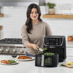 Gourmia Digital Window 8 qt Air Fryer, Black - Nonstick, Digital Display