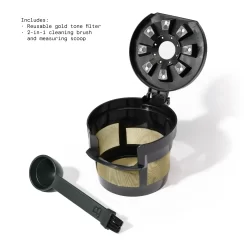 Beautiful Perfect Grind Programmable Single Serve Coffee Maker, Hydrangea by Drew Barrymore