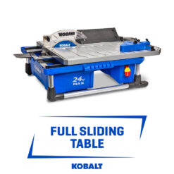 Kobalt 24V 7-Inches -Blade Cordless Wet Tabletop Sliding Table Tile Saw ( Battery Included )