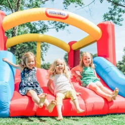 Little Tikes Jump 'n Slide 9'x12' Inflatable Bounce House, Multi-color, for Kids 3+