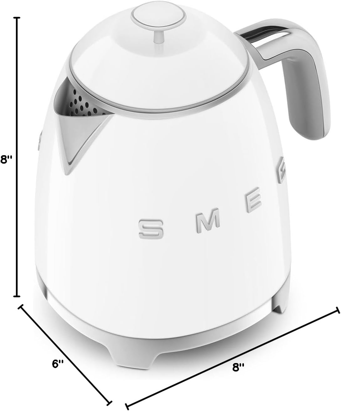 SMEG 50's Retro Style 3-Cup Mini Electric Kettle, White
