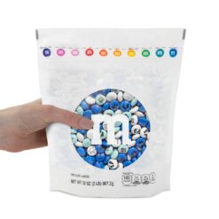 M&M’S It's A Boy Milk Chocolate Candy - 2lbs of White & Blue Candy For Boy Baby Shower Decorations