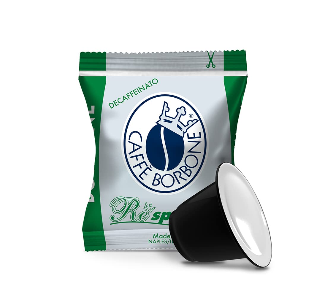 Caffe Borbone Nespresso Compatible Coffee Pods, DEK Blend Decaffeinated, Medium Roast, Decaf Espresso,100 Count