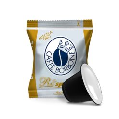 Caffè Borbone Respresso Espresso 100 Capsules - Miscela Oro (Gold) - Compatible with Nespresso Original Line Machines