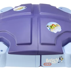 Little Tikes Bluey Beach Day Sandbox with 6 Accessories, Outdoor Sand Play for Kids Ages 1-6