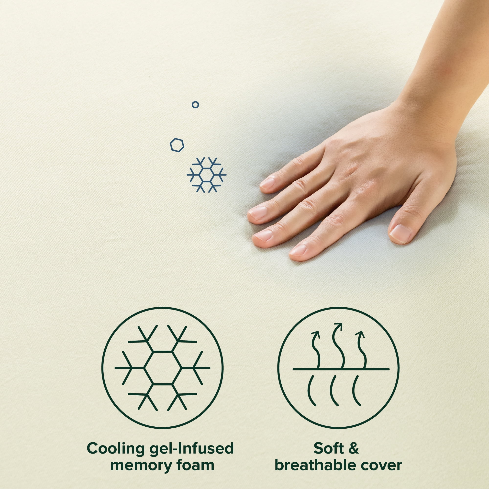 Zinus Cooling Airflow Tight Top 12" Memory Foam Mattress, Queen